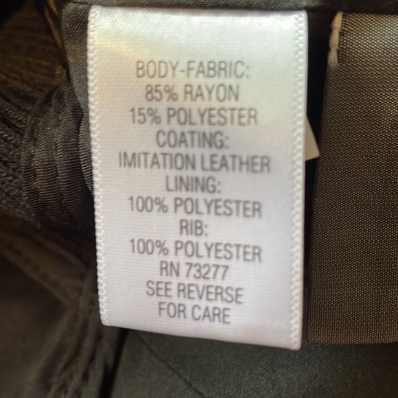 SimplyVera Vera Wang Imitation Leather Jacket - Picture 7 of 7